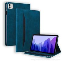 Slim Folio Case Galaxy Tab S8 Ultra S9 S11 With Card Slot Stand Sleep Wake Function Business Style Matte PU Leather Samsung Galaxy Tab A11 SM-X135N/X133/X130 mėlyna