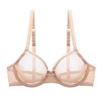 Varsbaby permatoma itin plona pakelianti tinklelio liemenėlė - seksuali, kvėpuojanti moteriška apatinis trikotažas 80B beige
