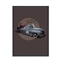 Automobilio plakatas Animacinis automobilio karikatūrinis paveikslas Šaunus automobilio paveikslas Drobės tapyba Spausdintas sienos menas Nordic plakatas Sieninė tapyba Modernus namų kambario dekoras Be rėmo 21*30cm No Frame gray