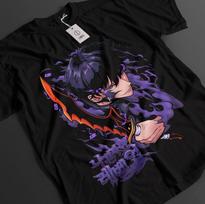 Solo Leveling T-Shirt Sung Jinwoo Liu Zhigang 100 blue