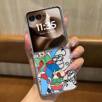 Case for Motorola Razr 50/60 50 60 Ultra 50Ultra Soft Clear Phone Cover Luxury Funda Dynamic Superman Shin Motorola Razr 60 Ultra white