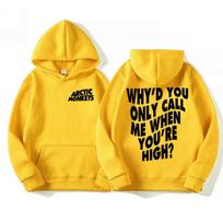 Arctic Monkeys Hip-hop Singer New Hoodies Singer Graphic Printing Sweatshirts for Fans Long Sleeve Men Women Clothing Hoodies 3XL geltona