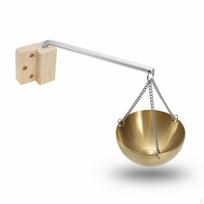 Sauna Bowl Stainless Steel Oil Holder HeatResistant Hanging with Chain for Steam Room,