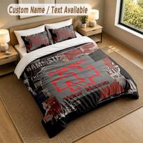 Bedding Set 1 Duvet Cover 2 Pillowcases Rammstein Print Soft Bed Linen Bedroom Decor 140cmx210cm