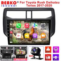 Automobilio radijas 2 Din Android, skirtas Toyota Rush 2017–2020 Automobilių stereofoninis daugialypės terpės grotuvo galvos blokas Autoradio su FM BT WIFI navigacija 1+32+4D black