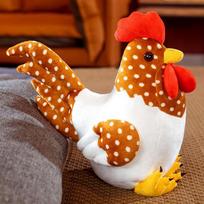 Cute Simulation Rooster Cock Chicken Children Plush Stuffed Toy 40cm 0.26kg red