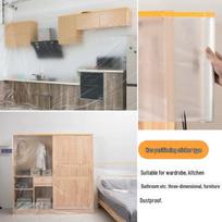 Vienkartinė dulkėms atspari plastikinė plėvelės danga baldų apsaugai remonto metu Medium 2*20m gray