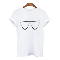 Vasariniai marškinėliai moterims, harajuku, krūtys, krūtinė Spausdinti Moteriški marškinėliai, laisvalaikio trumpomis rankovėmis Streetwear marškinėliai, moteriški XXXL M balta