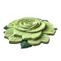 Gėlių grindų kilimėlis Realistinis 3D vizualinis efektas Gėlių kilimas Absorbuojantis grindų kilimėlis su neslystančiu pagrindu Miegamajam Prieškambariui Svetainei 50cm beige