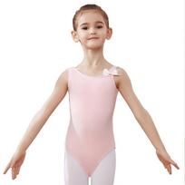 Mergaitei Baleto Šokio Triko Medvilniniai Baleto Drabužiai Bodis Vaikams Saldainių Spalvos Gimnastikos Kostiumas 140 height 120-130cm rožinė