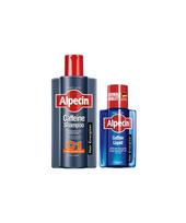 Alpecin Caffeine Shampoo C1 (Hair Strengthening) 600ml + Liquid Hair Tonic 200ml blue