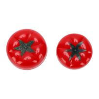 2PCS Mechanical Timers Tomato Shaped Manual Timer for Kitchen Cooking Baking Home Classroom red