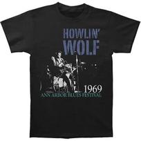 Authentic Howlin Wolf Center Stage Slim Fit T Shirt S 2xl New XL gray