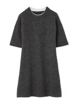 Wool blend mini knit dress with M motif 09WNO244006GRY0 pilka spalva