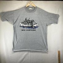 Vintage Nature T Shirt Mens XL Single Stitch 1989 Deer Moose Bear Funny Rowing XL gray