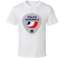 French Police Nationale Logo France T Shirt XXXXL gray