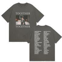 Harry Styles Together Tour Graphic T-shirt Men's Retro O-Neck Cotton Short Sleeve T-shirts Y2K Clothing Top 3XL gray