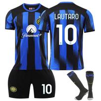 2324 Inter Milan Namų Futbolo Apranga Nr. 10 Lautaro Rinkinys 9 Zeko 90 Lukaku Vaikų Džersio Versija XS