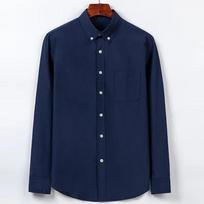 Oxford marškiniai vyrams Slim Fit Laisvalaikio ilgomis rankovėmis Vyriški marškiniai su atvartu ir sagomis Balti Juodi marškiniai L