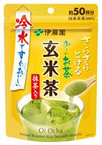 Itoen Oi Ocha Rudųjų ryžių arbatos milteliai, 40 g, užtraukiamas maišelis, su matcha white
