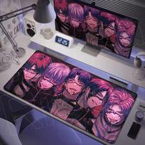 Love and Deepspace Pink Mouse Pad XXL Computer Office Gamer HD Table Mat Rafayel Rubber Anti-slip Gaming Keyboard Speed Mausepad 30cmx60cm white