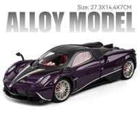 1:18 Pagani Huayra Toy Model Car Diecast Alloy Sport Cars - High precision restoration of details - Boy's birthday gift violetinė