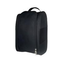 Portable Breathable Shoe Storage Bag Travel Shoe Organizer Bag with Carry Handle Sneaker Pouch for Gym Camping Luggage Closet St black