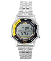 Seiko Rotocall Skaitmeninis Chronografas Nerūdijančio Plieno Kvarcinis SMGG17P1 100M Vyriškas Laikrodis juoda