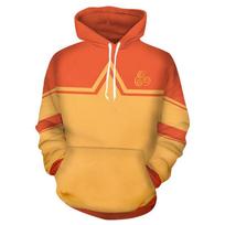 Luxurious Avatar The Last Airbender Hoodie Cosplay Costume Sweatshirt For Ultimate Comfort Orange Aang,XL orange