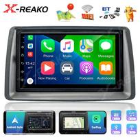 REAKOSOUND Car Radio Android Stereo For Fiat Panda 2003-2012 Multimedia Player Navigation GPS Wireless CarPlay Auto BT RDS 1+32CP white