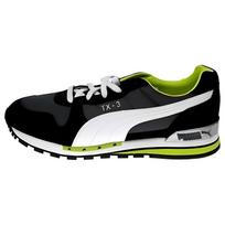 Puma Tx3 Retro Audiniai Neslystantys Dilimui Atsparūs Žemi Bėgimo Bateliai Unisex Sportbačiai Juodi Žali 341044-81 35.5 black