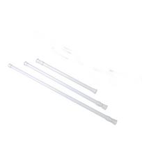 White Adjustable Tension Rod for Wardrobe Curtain 40 70cm white