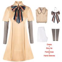 MEGAN Cosplay suknelė mergaitėms, moterims, AI lėlėms, robotams, Megan suknelės, uniforma, MEGAN mergaitėms ir suaugusiems, Cosplay, Helovino kostiumas 140 (9-10T) beige