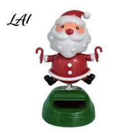Solar Swing Figures for Cars Powered Creative Dashboard Ornament Dancing Car Christmas Cartoon Figure Funny Snowman Desk Decor Auto Interior D