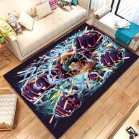 Anime Zoro One P-Piece Straw Hat Pirates Soft Non-Slip Area Rug for Living Room,Bedroom Playroom Carpet Mat for Sofa,Home Decor 40cmx60cm gray