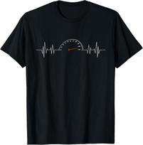 Car Speedometer Heartbeat - Car Guy Auto Mechanic Gift Unisex T-Shirt 130 black