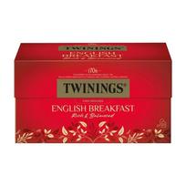 Twinings English Breakfast Black Tea 25 Tea Bags red