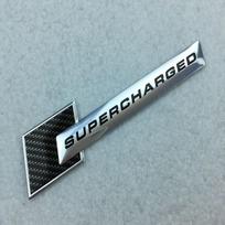New 3D Metal Logo SUPERCHARGED Emblem Car Fender Badge Decal For T A3 A4 A6 A7 A8 S2 S4 S5 S6 Q7 SUPERCHARGED Stikcer Accessories