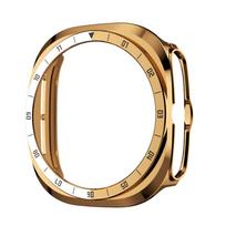 Scale Bezel+Cover for Samsung Galaxy Watch Ultra2 47mm Smartwatch Protective Hard PC Bumber Shell Galaxy Watch Ultra 2 Case 7 White Rose gold China Mai beige