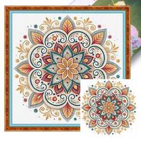 for Mandala Full 11CT DIY Stamped Kits 40x40cm Art and Crafts Kits for Beginners Adults Home Decor