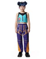 Berniukų Mergaičių Kostiumas Zoey Rumi Mira Cosplay Populiarių Dainininkų Moteriški Helovino Apranga su Aksesuarais 110CM blue