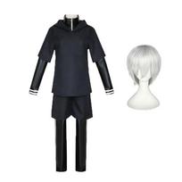 Ken Kaneki 4 dalių kovos Cosplay rinkinys, Tokyo Ghoul Anime scenos kostiumas M balta