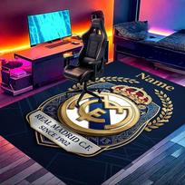 Individualus pavadinimas, personalizuotas Real Madrid CF spaudinio kilimas, universalus namų dekoro kilimas, žaidimų kambariui, butui, balkonui, prieškambariui, koridoriui, dovana 80cmx120cm