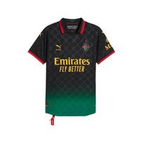 Vyriški PUMA x AC MILAN X OFF WHITE AC Milan futbolo marškinėliai Vyriški Juodi/Energijos Žali M