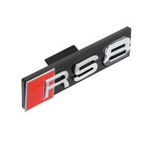 ABS Plastic Car Front Grille Badge Logo Exterior Modification Accessories Decoration Stickers For tt RS8 RS3 RS4 RS5 RS6 RS7 1PC