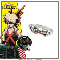 2026 My Hero Academia Bakugou Katsuki Kirishima Eijiro Shoto Todoroki Ring Cartoon Fashion Accessories Anime Peripherals Gifts 1 black