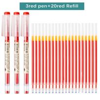 Xiaomi 6-25Pcs Gel Pen Set Neutral Pen Smooth Writing&Fastdry Ballpoint Pen 0.35mm Black/blue/red Replacable Refill School Stationery