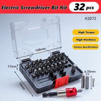 Xiaomi 32pcs/set Multi-Functional Impact Screwdriver Bits Set, PH/SL/HEX/Torx High Torque Portable Muliti Insert Bits with Bit Holder