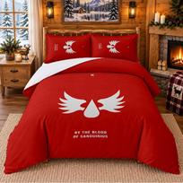 Warhammer 40K Pattern Bedding 3Pcs Set Bed Sheet And Pillowcases For Indoor Bedroom 140cmx210cm