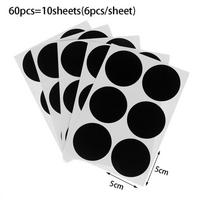 Waterproof Spice Jam Jar Bottle Tags Round Chalkboard Labels Blackboard Label Labels Stickers 60pcs Labels Stickers